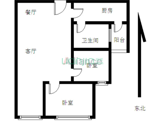 财津 精装2房 中间楼层 朝小区里面安静 预约随时看房