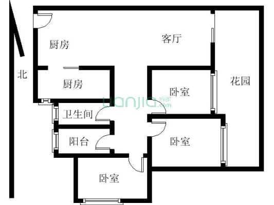 丰泰东海城堡刚需三房 带花园 户型方正