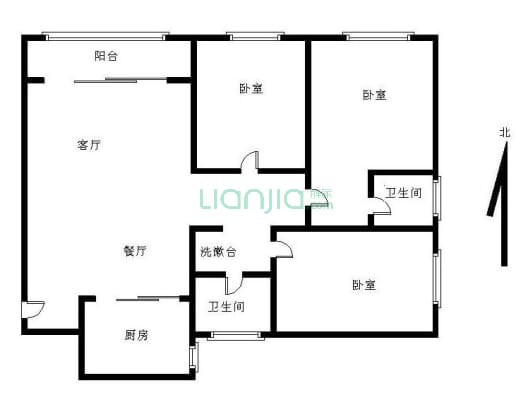 虎门公园旁万科物业 精装3房 方正户型采光好