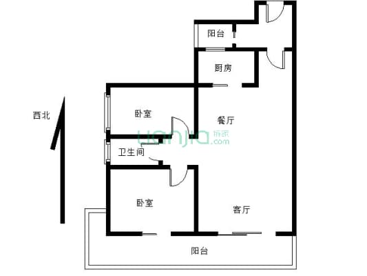 春晓精装2房  南北三阳台 位置安静