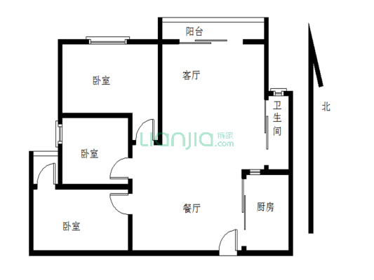 星城翠珑湾二期 3室2厅 北