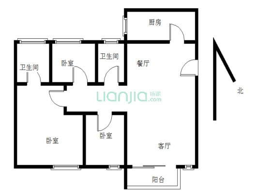 楼梯后期，高楼层采光好，朝正南。