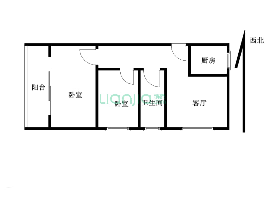 汉邦66广场 2室2厅 南