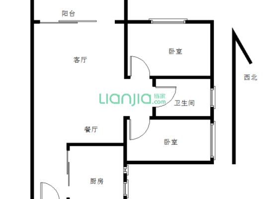 汉邦精装2房 中高楼层 视野好 业主诚售