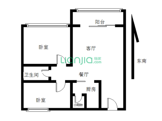 厚街万达御湖公馆，两房，东南朝向，地铁配套