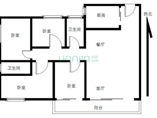 户型方正四房，朝向花园东南向，看房方便