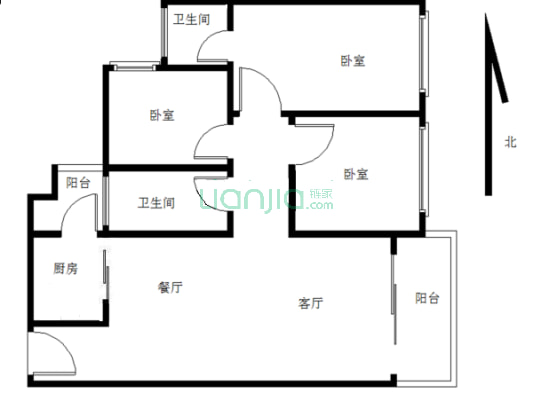 东南向 高楼层 东骏豪苑优质三房