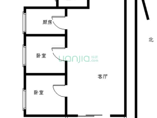 恒大华府 2室1厅 南