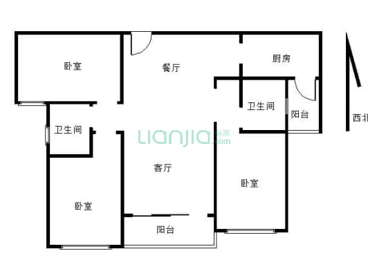 汇晖名苑 3室2厅 南