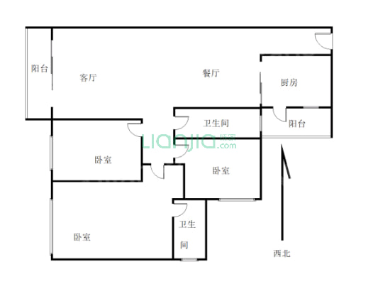 业主诚心出售.南北对流户型税费少