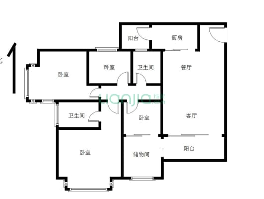 时代倾城 精装四房 南向中高楼层