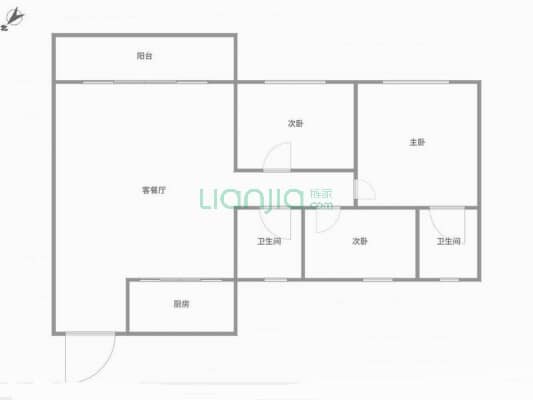 岭汇名轩 4室3厅 南