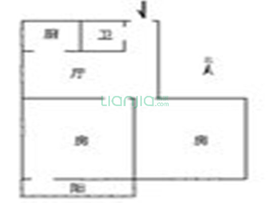 永恒朗晴 2室1厅 南