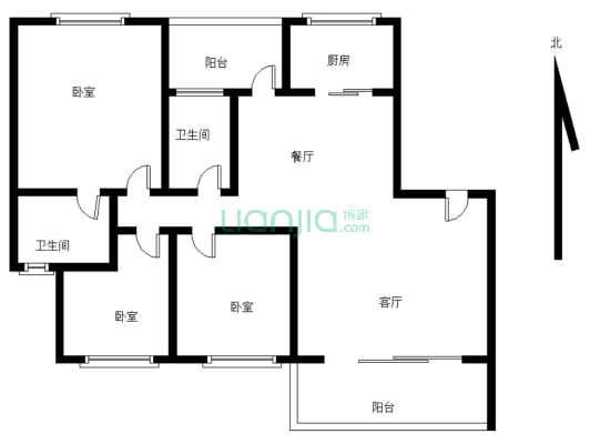 凤岭·新新家园C区 3室2厅 南