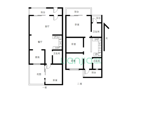 金科城61区板式叠拼别墅，业主全款、证在手，有地下室-户型图