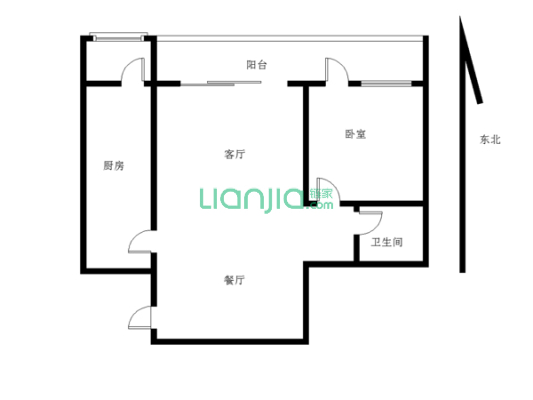 雍江艺庭1房看江视野好 可拎包入住户型方正，采光很好