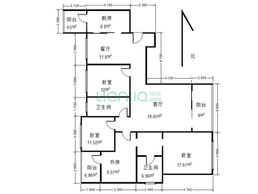 复地雍湖湾 4室2厅 西