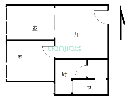 中航国际交流中心 1室1厅 东