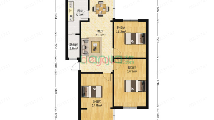 磨子巷15号二手房实景图