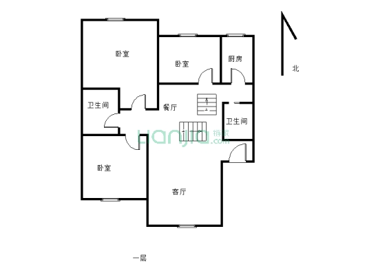 新禧苑标准套三双卫户型  高楼层   采光好