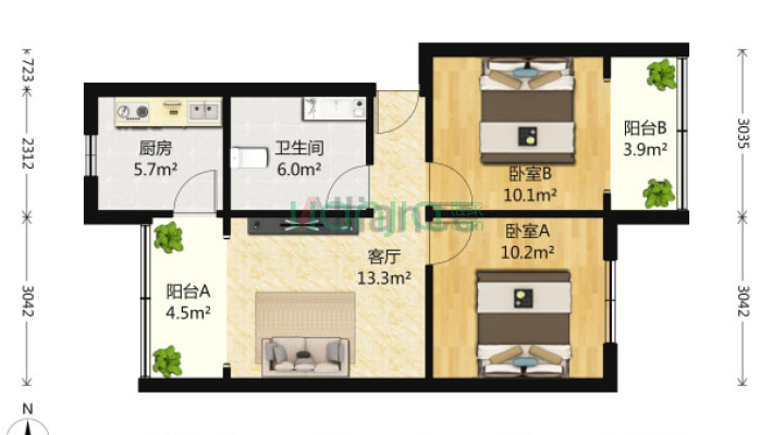 玉林南路104号二手房实景图