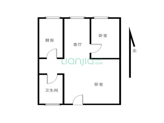 棕南正街8号 1室1厅 南