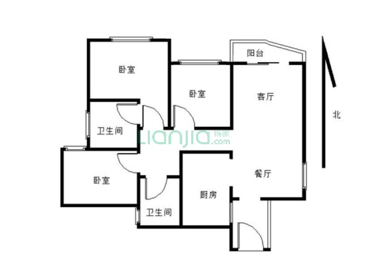 嘉年华国际社区 3室2厅 东