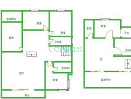 香槟花园 4室3厅 南