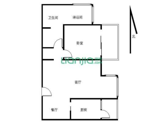 鹭岛国际三期 1室1厅 东南