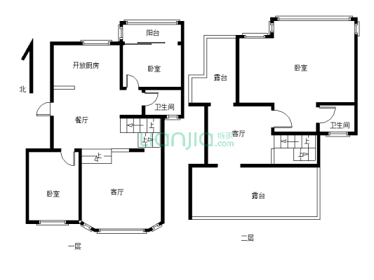 兰馨桂馥花园 5室2厅 东 东南