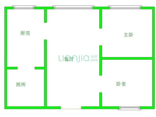 鲤鱼西巷9号 2室1厅 东南