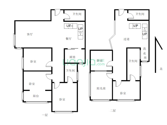 天然居二期 6室2厅 南 北