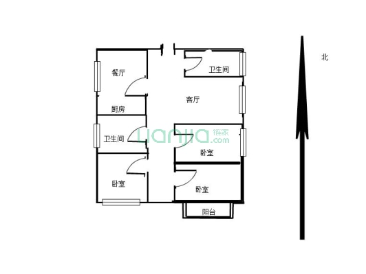 西铁大明宫小区 3室2厅 南