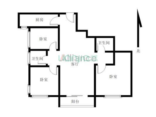 南北通透，满三满二，户型合理。