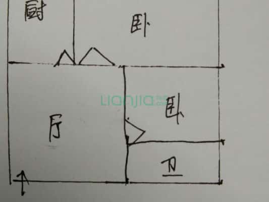 交大兰蒂斯城三期 一室改两室 满二年 整体打包