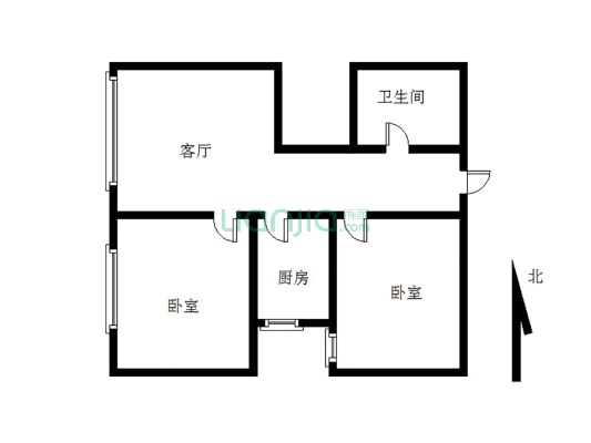 华远君城 2室2厅 西南