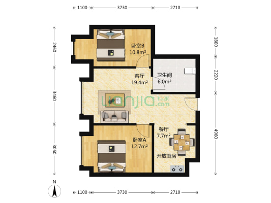 诚意出售 保养好 户型方正，湖景效果超赞