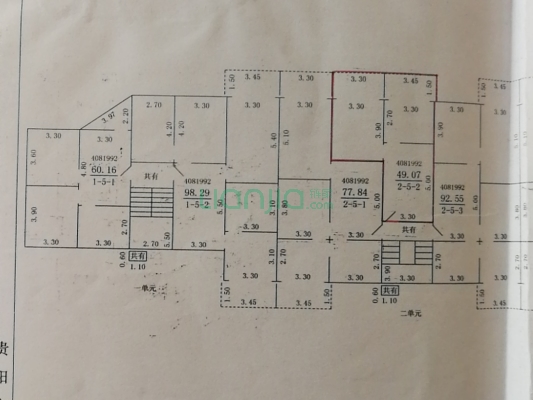 富水南路124号院 2室1厅 北