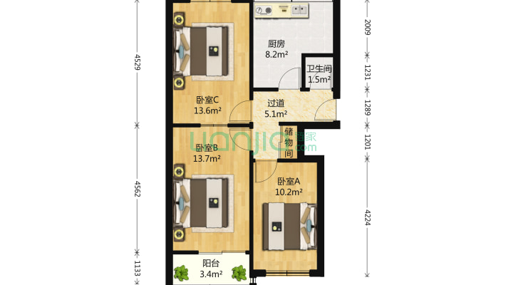 胜利庄115至116号二手房实景图