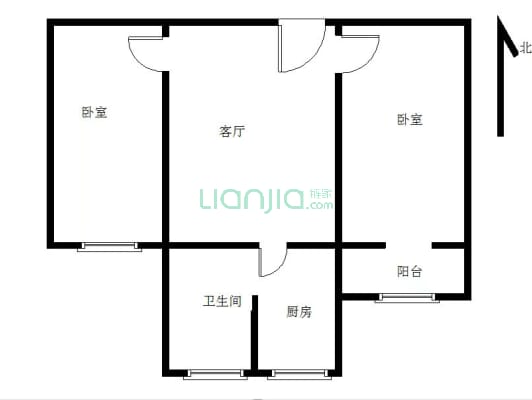 全南两居  低楼层  七十年大产权-户型图