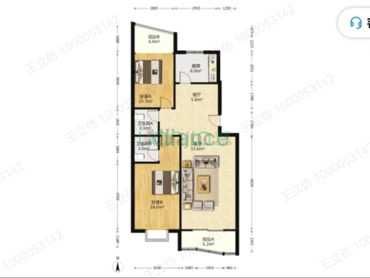 涿州市二康医院核 心版块，出门就是就是范阳路，-户型图