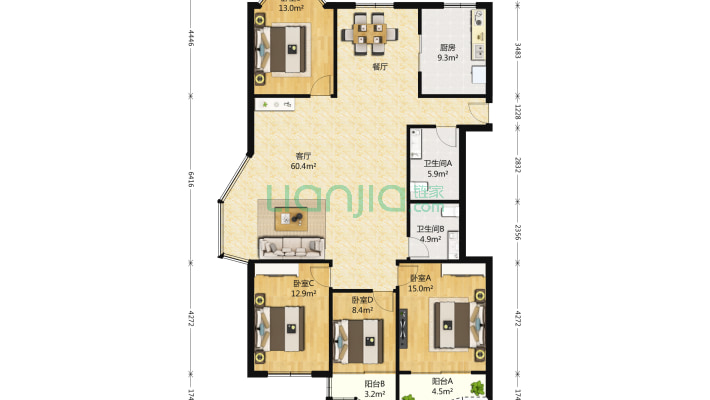 恒升花苑二手房实景图