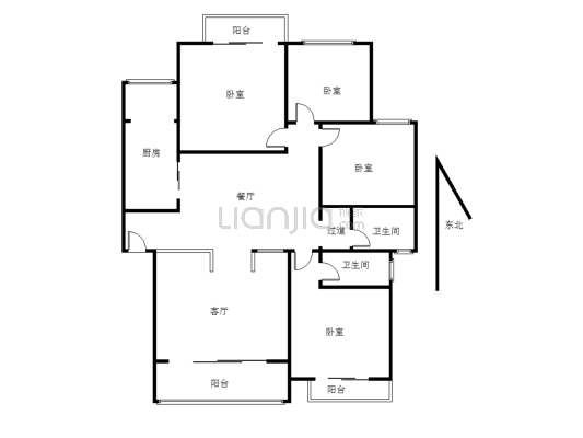 盛世锦城，产权满二，楼层低，居舒适方便-户型图