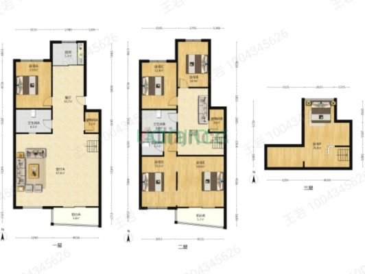 房子是满五年的本 随时能过户户型采光很好 集中供暖-户型图
