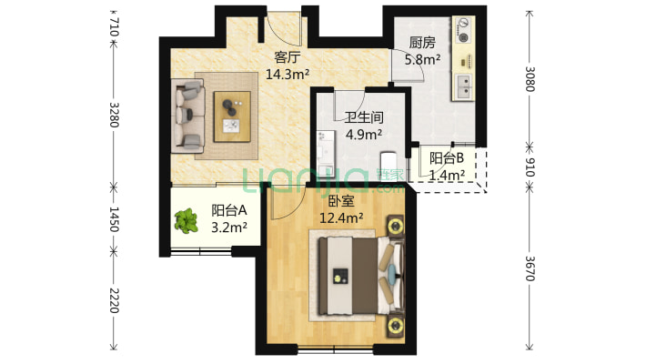 鹏裕苑二手房实景图