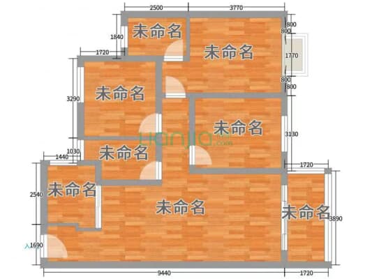 石鼓江山花苑电梯三房 南北通 满二看房方便可按揭-户型图