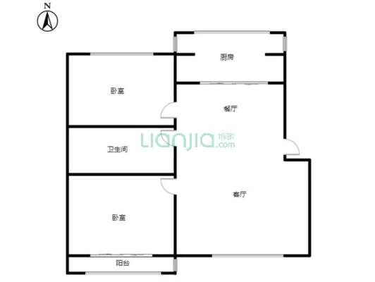 涿州银都小区 宜佳旺广场附近 出门838公交 交通便利-户型图