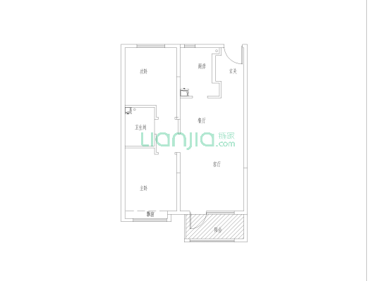 大社区 南北通透 好楼层 采光视野好 北京公交直达小区-户型图