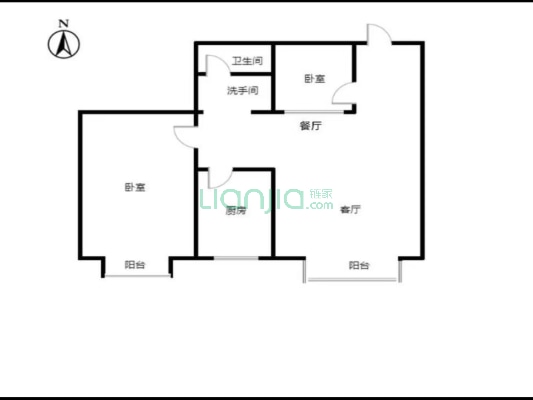 南关社区 精装婚房全天采光诚意出售-户型图