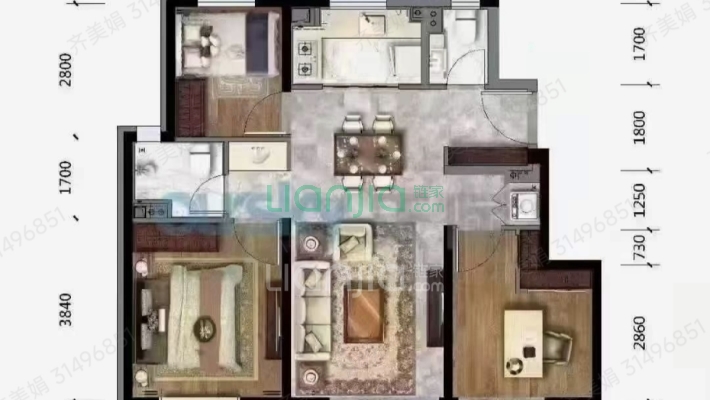 华润凯旋门二手房实景图